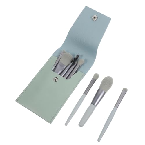 SHERCHPRY 1 Satz Kompaktes Make Up Pinselset für Reisen Teiliges Set mit Tragbarer Kosmetiktasche Weichen Borsten für Lidschatten Konturen und Puder für Anfänger und Unterwegs von SHERCHPRY
