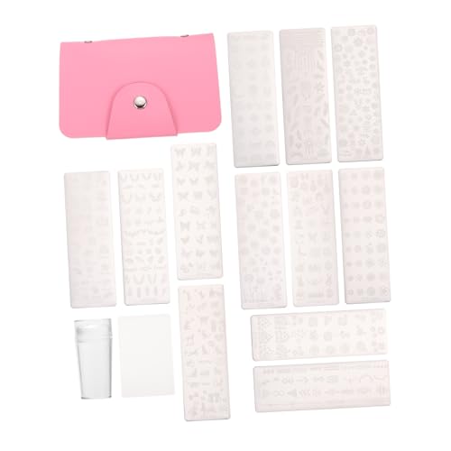 SHERCHPRY 1 Satz Nageldesign Set Einzigartige Nail Art Schablonen mit Stempel und Schaber Maniküre Zubehör für Designs für Anfänger und Profis SHERCHPRY 1 Satz Nageldesign Set Einzigartige Nail Art Schablonen mit Stempel und Schaber Maniküre Zubehör für Designs für Anfänger und Profis von SHERCHPRY