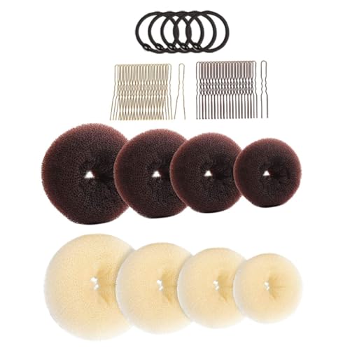 SHERCHPRY 1 Satz Teiliges Haarknoten Maker für Damen Donut Ringe U Förmige Haarnadeln und Haargummis Einfaches Haarstyling Tool für Frisuren von SHERCHPRY