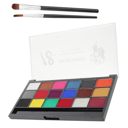 SHERCHPRY 1 Schachtel Farben Schminkzubehör Für Erwachsene Gesicht Aquarellfarbe Make-up-kit Für Gesichtsbemalung Wasseraktivierte Gesichtsfarbe Schminke Pigmentpulver von SHERCHPRY