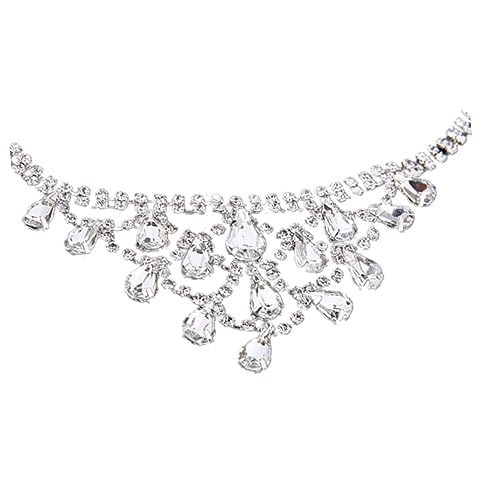 SHERCHPRY 1stück Hochzeits-haarband Mit Strass Für Bräute Silbernes Kopfstück Für Hochzeitsfeiern Und Besondere Anlässe von SHERCHPRY