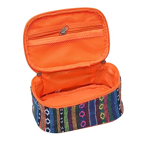 SHERCHPRY 1 Stück Ethnischer Stil Kosmetikbeutel Wasserdichter Küchengewürz Aufbewahrungssack Kompakter Make Up Organizer für Reisen von SHERCHPRY