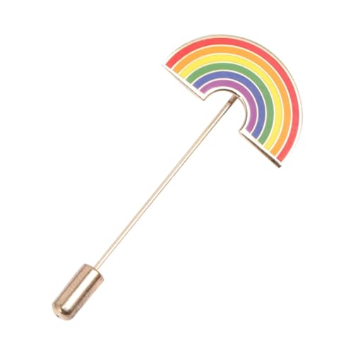 SHERCHPRY 1 Stück Gay Rainbow Badge Brosche mit Nadel Farbige Lgbtq Regenbogen Brücke Anstecknadel für Kleidung Taschen Accessoires Unterstütze die Stolzbewegung Setze von SHERCHPRY