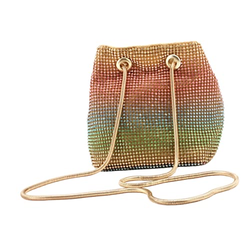 SHERCHPRY 1 Stück Rhinestone Abendtasche für Damen Bucket Bag Schultertasche mit Strass Handtasche für Besondere Anlässe als für Freundinnen von SHERCHPRY