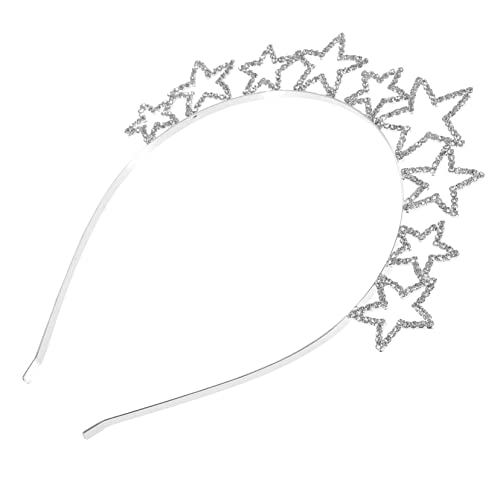 SHERCHPRY Haarband 1 Stück Stirnband Metall Stirnband Für Männer Glitzer Stirnbänder Für Metall Stirnbänder Für Halloween Cosplay Kostüm Strass Kopfschmuck Haarschmuck Geschenke von SHERCHPRY