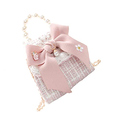 SHERCHPRY 1stk Umhängetasche Mit Schleife Für Kinder Einkaufstasche Umhängetasche Für Mädchen Teenager Mädchen Geburtstagsgeschenk Mini-umhängetasche Fräulein Plastik Mode Taschen von SHERCHPRY