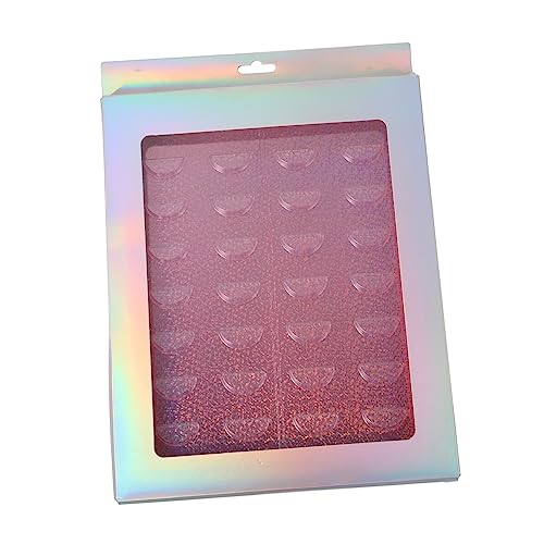 SHERCHPRY 1 Stück Wimpernbox mit Tray Dekorativer Wimpern Organizer Aufbewahrungsbehälter für Falsche Wimpern für Makeup Zubehör Schimmerndem Silber mit Zufälliger Zufällige Farbe von SHERCHPRY