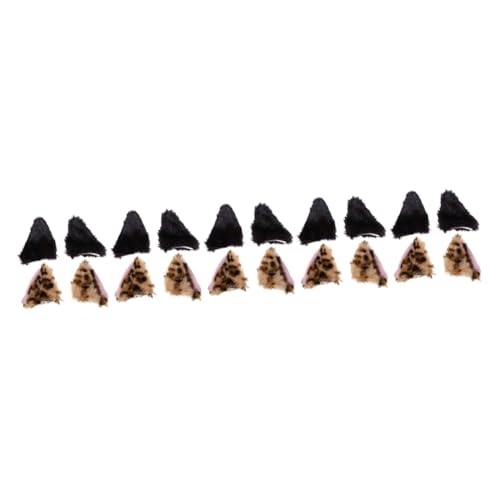 SHERCHPRY 10 Paar Fuchs Ohr Haarspange Tiere Ohr Haarspange Plüschtiere Alligator Haarspangen Katze Cosplay Haarspange Damen Haarspangen Fuchs Ohr Clips Haarnadel Mädchen Haar von SHERCHPRY