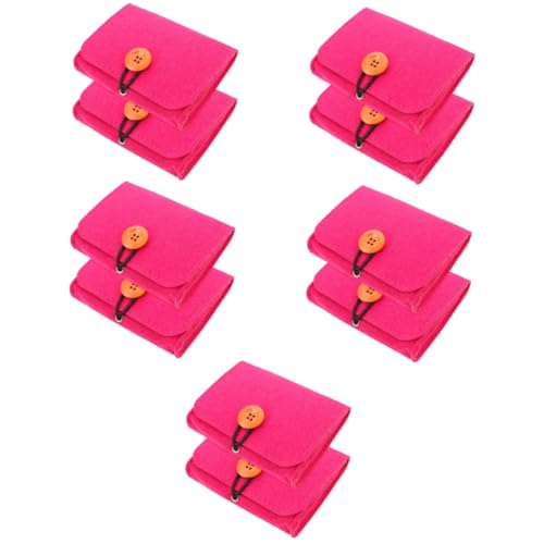 SHERCHPRY 10 Stück Essentielle Öle Aufbewahrungstasche Teiliges Filz Organizer für Aromatherapie Flaschen Kompakt Leicht Tragbar für Kleine Flaschen und Parfümflaschen in Leuchtendem von SHERCHPRY