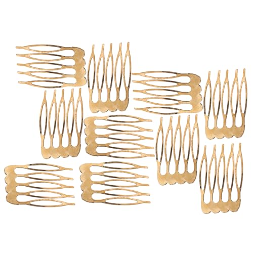 SHERCHPRY Kleine Haarkämme 10 Stück für Damen Seitliche Haarkämme Hochzeitskopfschmuck Haaraccessoires für Französische Kämme Bastelbedarf von SHERCHPRY