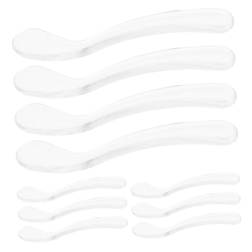 SHERCHPRY 10 Stück Kosmetikspatel für Gesichtscreme Wiederverwendbare Make Up Löffel für Anwendung von Cremes und Lotionen für Schönheitssalons und Unterwegs von SHERCHPRY