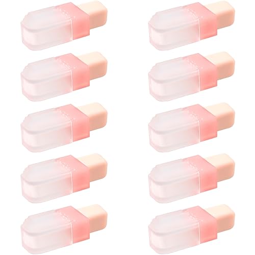 SHERCHPRY 10 Stück Recycelbare Lippenöl Tuben Mini Leere Lip Gloss Flaschen für Makeup für Lippenbalsam Lippenöl und Flüssigrouge Transparentes Design von SHERCHPRY