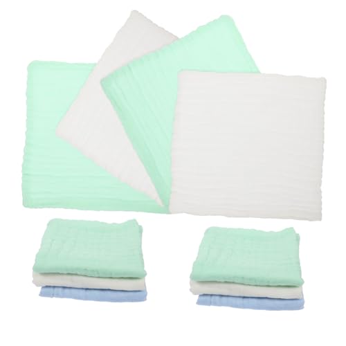 SHERCHPRY 10 Stück Teiliges Baumwoll Spucktücher aus 100% Baumwolle Weiche Handtücher für Neugeborene und Kleinkinder Vielseitig Verwendbar als Waschlappen und Halstuch Hautfreundlich und von SHERCHPRY