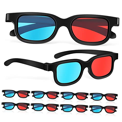 SHERCHPRY 10 Stück Teiliges Brillen mit Rot Blauen Linsen Ultraleichtes Gestell mit Nasenpads Kompatibel für Filme Spiele und Bilder im Heimkino und Theater Passend für Erwachsene SHERCHPRY 10 Stück Teiliges Brillen mit Rot Blauen Linsen Ultraleichtes Gestell mit Nasenpads Kompatibel für Filme Spiele und Bilder im Heimkino und Theater Passend für Erwachsene von SHERCHPRY