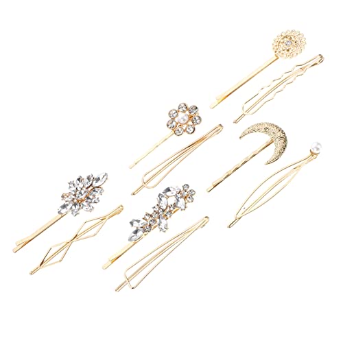 SHERCHPRY 10 Stück Teiliges Geometrische Haarclips Perlenverzierung Haarnadeln für Hochzeit Party und Alltag Vielseitiger Haarschmuck für Frauen und Mädchen von SHERCHPRY