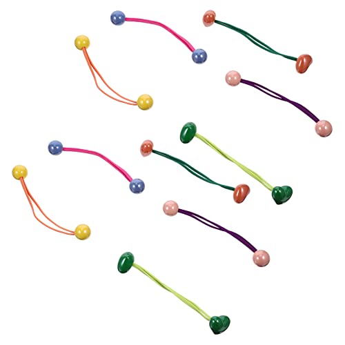 SHERCHPRY 10 Stück Teiliges Haargummis Elastische Haarbänder für Mädchen Bunte Ponytail Halter für Verschiedene Frisuren für Alltag und Besondere Anlässe von SHERCHPRY