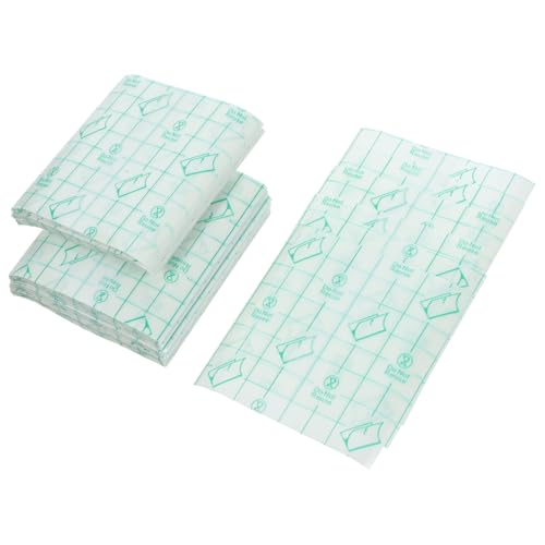 SHERCHPRY 100 Stück Einweg Make Up Handpalette PU Film Papier für Flüssige Grundierung Nagelfarben Lippenstifte Professionelle Mischplatte für Kosmetik Salon Zuhause Selbstklebend von SHERCHPRY