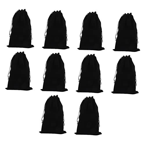 SHERCHPRY 10stücke Aufbewahrungsbeutel Für Perücken Wasserdichte Kordelzug Taschen Für Haarverlängerungen Praktische Und Langlebige Wigs Organizer Schwarz von SHERCHPRY