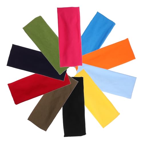 SHERCHPRY 10stücke Sport Stirnband Für Damen Atmungsaktiv Rutschfest Haarband Yoga Fitness Schweißband Schweißbänder Für Sport Und Freizeit Einfach Zu Tragen Lagern von SHERCHPRY