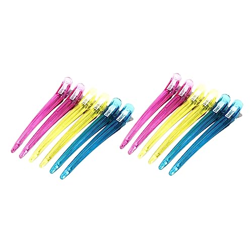 SHERCHPRY 12 Stück Haarclip Crystal Clip Nahtloser Haarpartitionierungsclip für Friseursalons und Mädchen Langlebig Stark und Dekorativ für Haarschnitte und Diy Stylings von SHERCHPRY