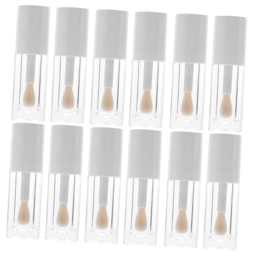 SHERCHPRY 12 Stück Leere Lip Gloss Röhrchen mit Wiederverwendbare Behälter für Lippenbalsam und Lip Oil aus Stabilem Transparenter Look für DIY Lipgloss und Lippenpflege von SHERCHPRY