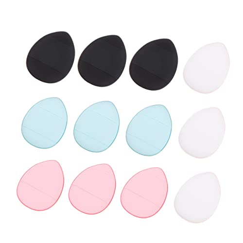 SHERCHPRY 12 Stück Make up Puff Für Frauen Kleine Tragbare Feucht/trocken Make up Schwämme Aus Hautfreundlichem Material Für Foundation Und Concealer Für Verschiedene Hauttypen Zuhause von SHERCHPRY