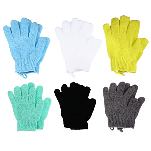 SHERCHPRY 12 Stück Teiliges Peeling Handschuhe aus Polyester für Körperpflege und Exfolierende Duschhandschuhe Geeignet für Körperteile für Männer und Langlebig und Einfach zu Reinigen von SHERCHPRY