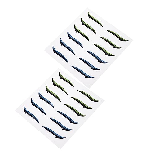 SHERCHPRY 12Paare Doppelte Augenlid Aufkleber Wasserfester Eyeliner Sticker für Langanhaltendes Make Up für Größere und Attraktivere Einfach Anzuwenden von SHERCHPRY