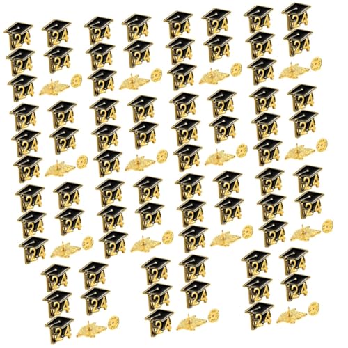 SHERCHPRY 15 Sätze Doktorhut Brosche Anstecknadeln Hutschmuck Abschlusshut Brosche Anstecknadel Für Mütze Diplom Kleidung Schmuck Abschlussmütze Brosche Graduierung 5 Stück * 15 von SHERCHPRY