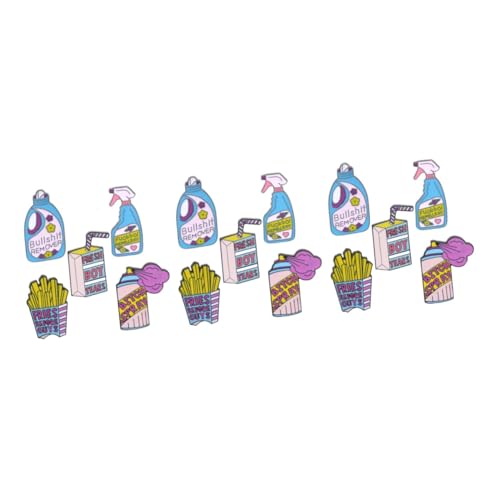 SHERCHPRY 15 Stk waschmittel Anstecknadel aus Metall Brosche süße Emaille lustiges Revers Cartoon-Corsage Brustklammer für Frauen Pommes Korsage Jacke Stift Männer und Frauen von SHERCHPRY