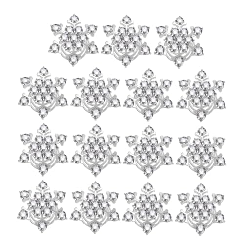 SHERCHPRY 15 Stück Strass-Spiralclip Spiralen Haarnadel Clip Strasswirbelhaarstifte Edelsteinhaarstifte Spiral- Braut- Brautschmuck aus Kristall Twist funkeln Legierung Weiß von SHERCHPRY