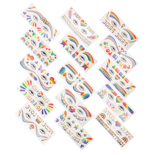 SHERCHPRY 15blätter Tattoo Aufkleber Temporär Für Frauen Dekorativer Aufkleber Lebendige Temporäre Tattoo Mode von SHERCHPRY