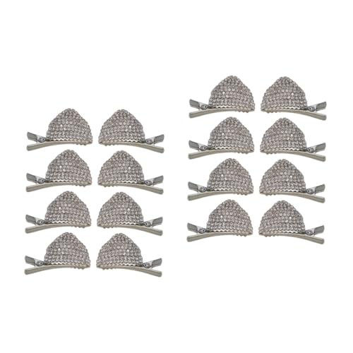 SHERCHPRY 16 Stck Teiliges Halloween Haarspangen Katzenohren mit Strass Glitzernde Haarklammern für Damen Einfach zu Befestigen für Halloween Party Karneval Cosplay und Festliche Anlässe von SHERCHPRY