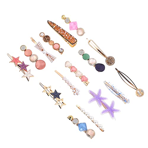 SHERCHPRY 16 Stück Teiliges Haarschmuck Set Damen Modische Haarspangen aus Elegante Zarte Haarklammern für Alltag und Fest Stilvolle Süße Haarclips zur Betonung Weiblicher Schönheit von SHERCHPRY