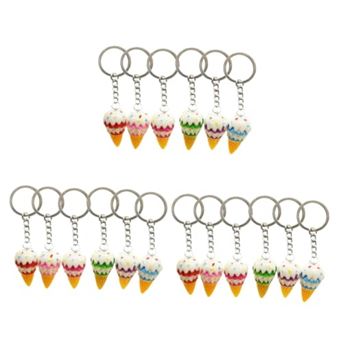 SHERCHPRY 18 STK -schlüsselanhänger Halter Schlüsselanhänger Ananas Neuheit Schlüsselanhänger Anhänger Schlüsselanhänger-Armband Eiscreme-Charme Ketten Schlüsselanhänger-Ornament von SHERCHPRY