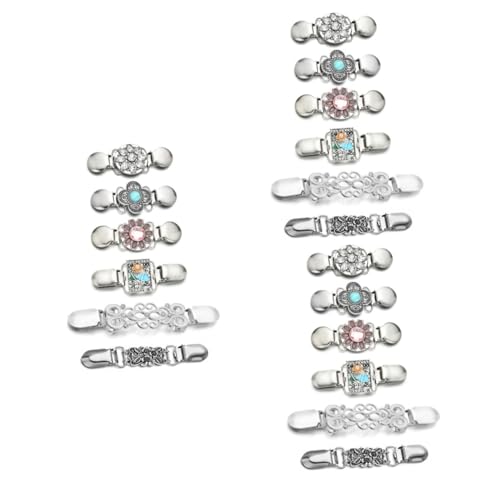SHERCHPRY 18stücke Vintage Kleider Clips Für Damen Blüten Cardigan Clips Vielseitige Und Schal Design Für Mode Und Accessoires von SHERCHPRY