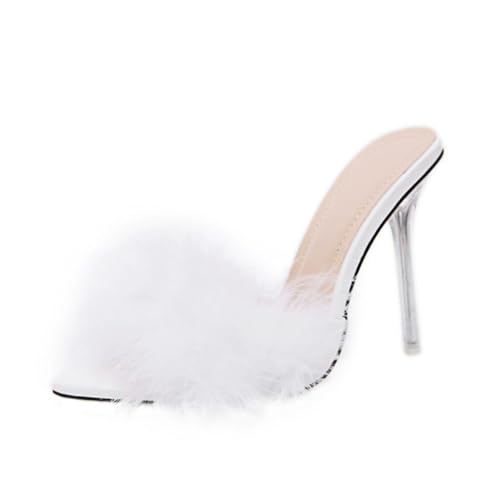SHERCHPRY 1Paar Damen Transparente High Heels Hausschuhe mit Spitzem Design Rutschfest Komfortabel für Passend für Elegant SHERCHPRY 1Paar Damen Transparente High Heels Hausschuhe mit Spitzem Design Rutschfest Komfortabel für Passend für Elegant von SHERCHPRY