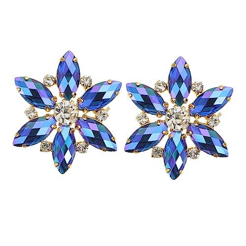 SHERCHPRY 1Paar Kristallschuhclips mit Blumen Design Dekorative Schuhschnallen für Brautschuhe Wiederverwendbar und Multifunktional für Hochzeiten und Besondere Anlässe von SHERCHPRY