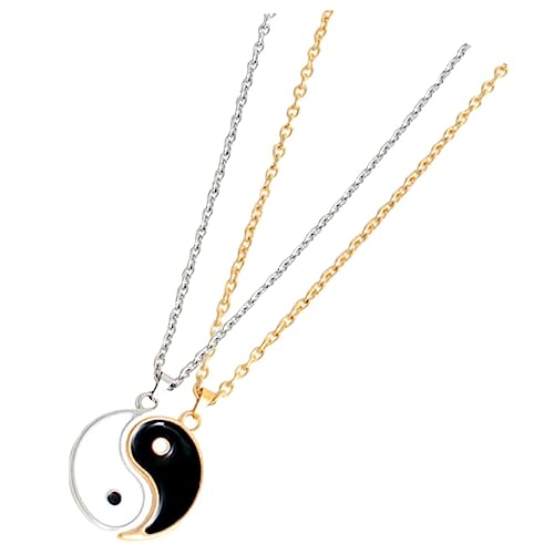 SHERCHPRY Jang Anhänger Halsketten Für Freund Und Freundin Aus Edelstahl Mit Jang Design Passende Liebes-halsketten Für Hochzeitspaare Und Valentinstagsgeschenk von SHERCHPRY