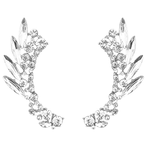 SHERCHPRY Ohrringe Für Damen Strass-ohrringe Ohrmanschettenclip Ohrclips Für Mädchen Clip-ohrhaken Kostüm-accessoire Geburtstagsgeschenk von SHERCHPRY