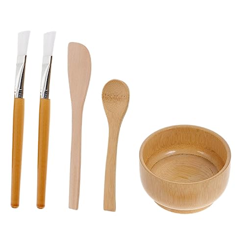 SHERCHPRY 1Satz DIY Gesichtsmaske Set Mit Pinseln Und Rührschale Hochwertige Holz Maskenschale Für Hautpflege Wiederverwendbar Und Leicht Zu Reinigen Für Zuhause SHERCHPRY 1Satz DIY Gesichtsmaske Set Mit Pinseln Und Rührschale Hochwertige Holz Maskenschale Für Hautpflege Wiederverwendbar Und Leicht Zu Reinigen Für Zuhause von SHERCHPRY