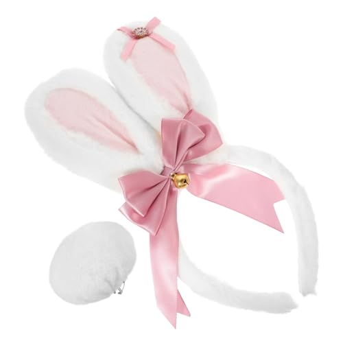 SHERCHPRY 1Satz Teiliges Bunny Haarband mit Hasenohren und Schleife für Partys und Festlichkeiten für Erwachsene Bequem und Stylisch Karneval und Ostern von SHERCHPRY