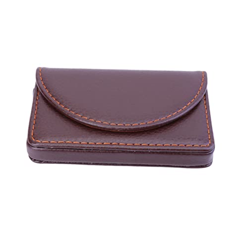 SHERCHPRY Pu Business Case Tragbar Einfaches Business Organizer Namenshalter Case Visitenkartenhalter Kreditkartenhalter Schutz Karten Kaffee von SHERCHPRY