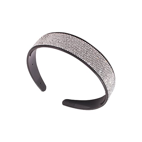 SHERCHPRY 1Stk Turbane für Frauen Haarschmuck für die Hochzeit Strass-Stirnband mädchen stirnbänder Haarbänder Hochzeit Haarband Hochzeit Stirnband Blitz Ausgabekarte Damen Weiß von SHERCHPRY