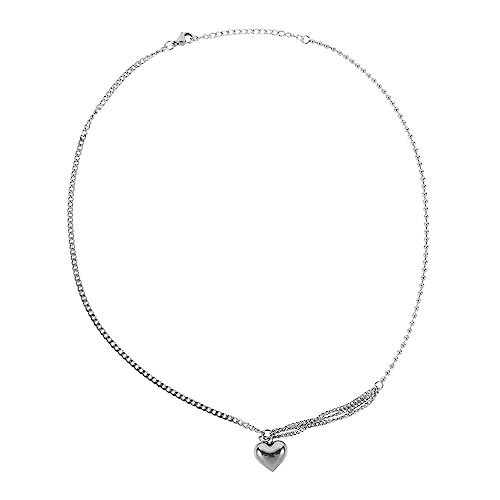 SHERCHPRY 1stk Liebeskette Zum Valentinstag Halsband Aus Sterlingsilber Herzkette Aus Sterlingsilber Kristall Halskette Herzkette Schmuck Anmut Geschenk Stahl Fräulein von SHERCHPRY