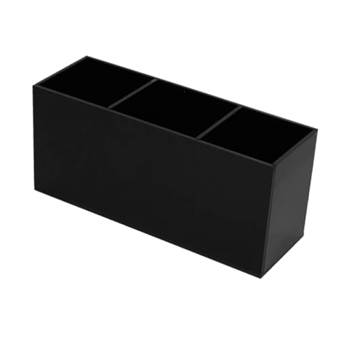 SHERCHPRY 1Stück Fächer Kosmetik Organizer Schwarze Make Up Pinsel Aufbewahrungsbox für Büro und Zuhause für Lippenstift Pinsel Eyeliner und Mehr von SHERCHPRY