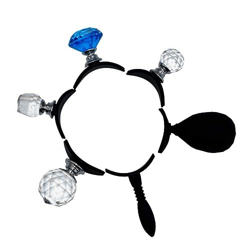 SHERCHPRY 1Stück Silikon Lidschattenstempel Tragbares Make Up Werkzeug für Anfänger Einfach zu Bedienendes Lidschatten Tool Kristallines Silikagel für Looks Schwarz von SHERCHPRY