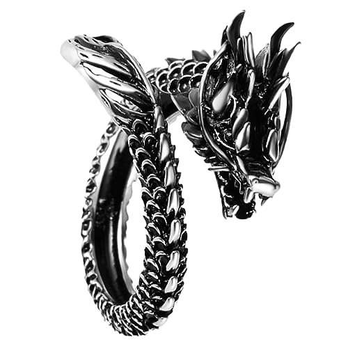 SHERCHPRY Offener Im Retro-stil Mit Drachendesign Für Ethno-stil Handdekor Vintage- Öffnungsring Für Festivals Und Reisen von SHERCHPRY