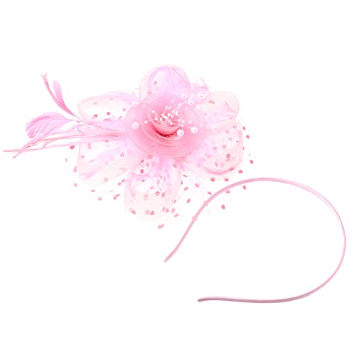 SHERCHPRY 1satz Fascinator Hut Für Mit Netzschleier Für Cocktail Und Teepartys Hochzeiten Und Festliche Anlässe Kopfbedeckung Mit Federn von SHERCHPRY