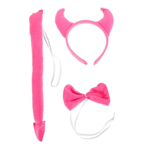 SHERCHPRY 1satz Kostüm Zubehör Mit Teufelshörnern Und Fliege Für Halloween Gothic Damen Cosplay Skurriles Kopfschmuck Partys Und Themenveranstaltungen von SHERCHPRY